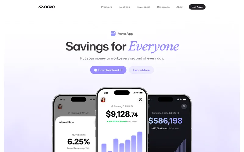 Screenshot of Aave, captured 2026-09-23.