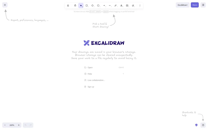 Screenshot of Excalidraw, captured 2026-09-23.